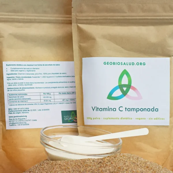 Vitamina C tamponada 300g polvo embalaje